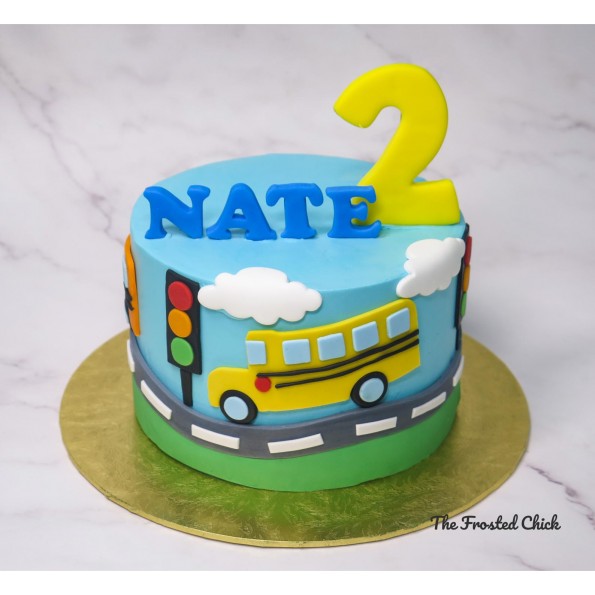 Wheels on the Bus Cake